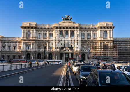 Rom, Italien, 8. november 2023 - Äußere der Corte Suprema di Cassazione (Oberster Gerichtshof) in Rom Stockfoto