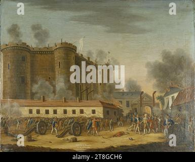 Die Einnahme der Bastille. Arrestation of M. de Launay, 14. Juli 1789, Painter, Array, Malerei, Tableau Stockfoto