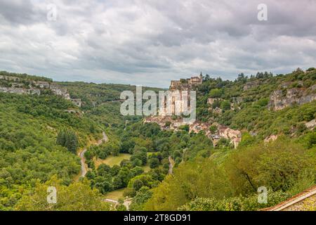 Dordogne Sommer 2023 Rocamadour Stadt und Umgebung Abteien und Landschaften Stockfoto