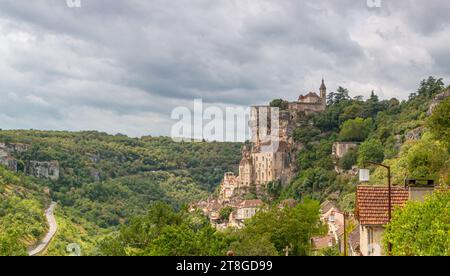 Dordogne Sommer 2023 Rocamadour Stadt und Umgebung Abteien und Landschaften Stockfoto