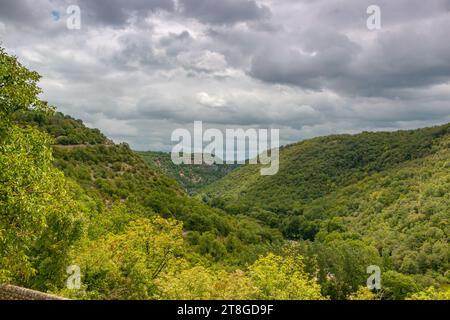 Dordogne Sommer 2023 Rocamadour Stadt und Umgebung Abteien und Landschaften Stockfoto