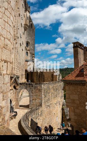 Dordogne Sommer 2023 Rocamadour Stadt und Umgebung Abteien und Landschaften Stockfoto