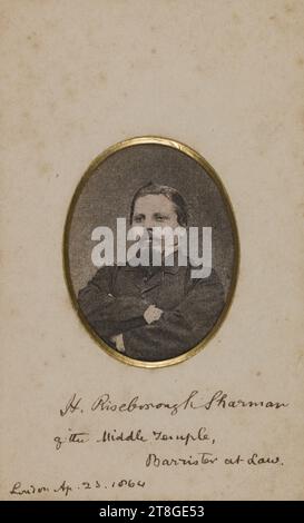 Riseborough Sharman, Fotograf, ca. 1863, 3. Viertel des 19. Jahrhunderts, Maison de Victor Hugo - Hauteville House, Foto, Carte-de-Visite, Gelatine Silberbromid-Druck, Abmessungen - Werk: Höhe: 10,3 cm, Breite: 6 cm, Abmessungen - Montage:, Höhe: 10,5 cm, Breite: 6,5 cm Stockfoto