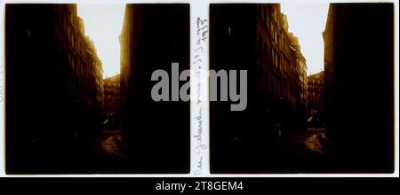 Rue Galande mit Blick auf die Rue Saint-Jacques, 5. Arrondissement, Paris, Fotograf, Array, Fotografie, Grafik, Stereoskopische Ansicht, Fotografie, Paris, Abmessungen – Arbeit: Höhe: 5,3 cm, Breite: 12 cm Stockfoto