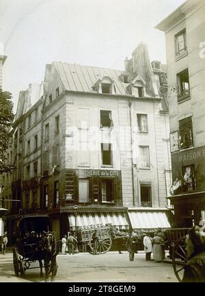 Rue Galande, 5. Arrondissement, Paris, Fotograf, Array, Fotografie, Grafik, Fotografie, Abmessungen - Arbeit: Höhe: 11,1 cm, Breite: 8,2 cm, Abmessungen - Befestigung:, Höhe: 15,9 cm, Breite: 12,3 cm Stockfoto