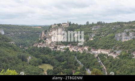 Dordogne Sommer 2023 Rocamadour Stadt und Umgebung Abteien und Landschaften Stockfoto