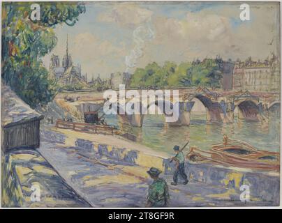 Abriss der Tournelle Bridge, Armington, Frank Milton, Zeichner, Array, Zeichnung, Grafik, Zeichnung, Abmessungen - Arbeit: Höhe: 48,2 cm, Breite: 65 cm Stockfoto