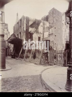 Ecke Rue de la Parcheminerie und Rue des Prêtres-Saint-Séverin, 5. Arrondissement, Paris, Atget, Eugène (Jean Eugène Auguste Atget), Fotograf, 1913, Fotografie, Grafik, Fotografie, Albumendruck, Abmessungen - Werk: Höhe: 22,5 cm, Breite: 18 cm Stockfoto