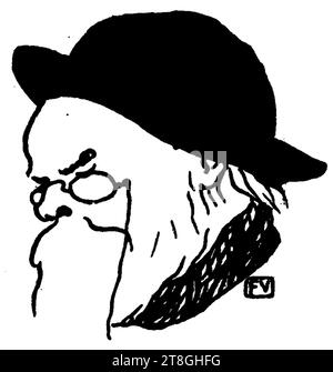 Paul Verlaine 2 von Vallotton. Stockfoto