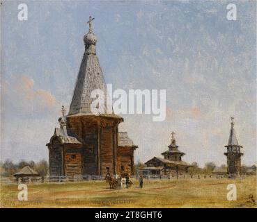 Russische Provinzkirche von Wassilij Wassiljewitsch Vereshchagin. Stockfoto