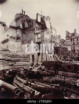 Abbruchstelle, Rue de la Parcheminerie, entlang der Rue des Prêtres-Saint-Séverin, 5. Arrondissement, Paris, Atget, Eugène (Jean Eugène Auguste Atget), Fotograf, 1913, Fotografie, Grafik, Fotografie, Albumendruck, Abmessungen - Werk: Höhe: 22,5 cm, Breite: 17,6 cm Stockfoto