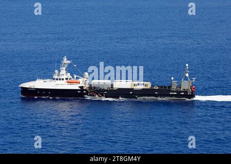 USV Mariner im Pazifischen Ozean, 16. September 2023 (230916-N-GZ228-1337). Stockfoto