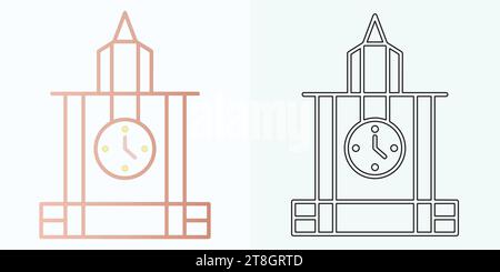 Symbol für Zeitablauf. Zeitablauf. Timer-Logo. Symbol Illustration Vektor-Design ansehen Stock Vektor