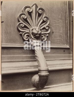 Hotel von Präsident Denis Talon. 16, Rue Saint Guillaume, 7. Arrondissement, Paris, Atget, Eugène (Jean Eugène Auguste Atget), Fotograf, Fotografie, Grafik, Albumendruck, Abmessungen – Arbeit: Höhe: 21,9 cm, Breite: 17,7 cm Stockfoto