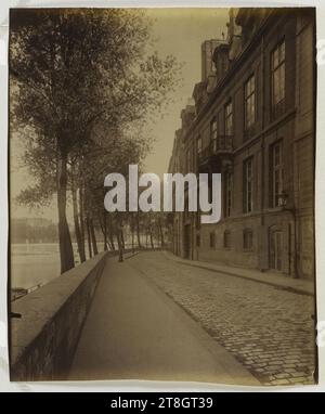 Hôtel Lauzun, 17 Quai d'Anjou, 4. Arrondissement, Paris, Atget, Eugène (Jean Eugène Auguste Atget), Fotograf, Fotografie, Grafik, Albumendruck, Abmessungen – Arbeit: Höhe: 21,6 cm, Breite: 17,9 cm Stockfoto