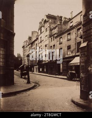 Rue Boutebrie, Rue des Prêtres-Saint-Séverin, 5. Arrondissement, Paris, Atget, Eugène (Jean Eugène Auguste Atget), Fotograf, Fotografie, Grafik, Albumendruck, Abmessungen – Arbeit: Höhe: 21,5 cm, Breite: 17,7 cm Stockfoto