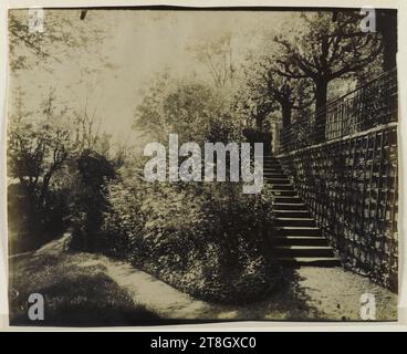 Parc Delessert, 32 Quai de Passy, 16. Arrondissement, Paris, Atget, Eugène (Jean Eugène Auguste Atget), Fotograf, Fotografie, Grafik, Albumendruck, Abmessungen – Arbeit: Höhe: 17,7 cm, Breite: 22,4 cm Stockfoto