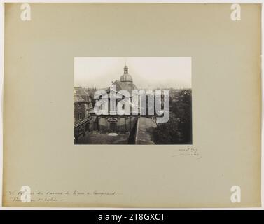 Fassade der Carmes-Klosterkirche, Rue de Vaugirard, 6. Arrondissement, Paris, Barry, Jean, Fotograf, EN 4-1909, 19.-20. Jahrhundert, Fotografie, Grafik, Fotografie, Gelatino Silberbromiddruck, Abmessungen - Werk: Höhe: 16,9 cm, Breite: 23,2 cm, Abmessungen - Befestigung:, Höhe: 40 cm, Breite: 50 cm Stockfoto