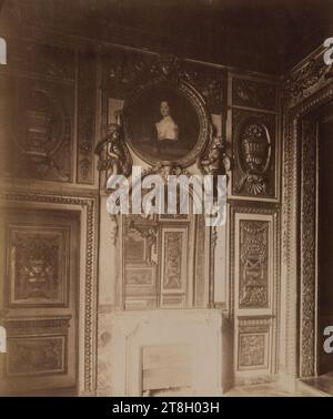 Salon, Innenraum des Hôtel de Lauzun, 17 Quai d'Anjou, 4. Arrondissement, Paris, Atget, Eugène (Jean Eugène Auguste Atget), Fotograf, Fotografie, Grafik, Albumendruck, Abmessungen – Arbeit: Höhe: 21,8 cm, Breite: 17,8 cm Stockfoto