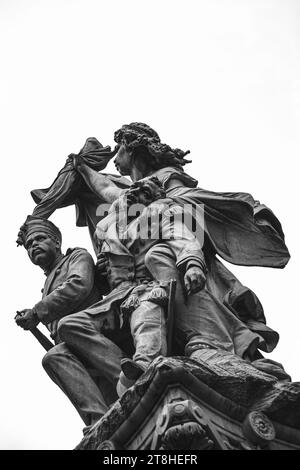 Los Hijos del Estado de Veracruz Defensores de la Pátria, Statue, Central Park, Orizaba, Veracruz, 2022 Stockfoto