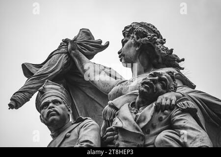 Los Hijos del Estado de Veracruz Defensores de la Pátria, Statue, Central Park, Orizaba, Veracruz, 2022 Stockfoto