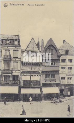 Valenciennes, Maisons scaldiennes dites ''espagnoles'', Place d'Armes -Situation actuelle entrée de la rue de la Paix-. Stockfoto