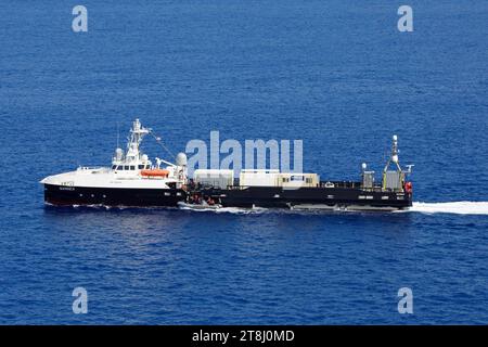 USV Mariner im Pazifischen Ozean, 16. September 2023 (230916-N-GZ228-1337). Stockfoto