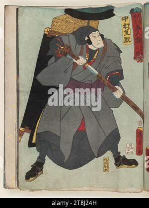 Utagawa Kunisada II - Schauspieler Nakamura Shikan IV als Keyamura Rokusuke. Stockfoto