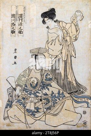 Utagawa Toyokuni - Kabuki Schauspieler Segawa und Gennosove Stockfoto