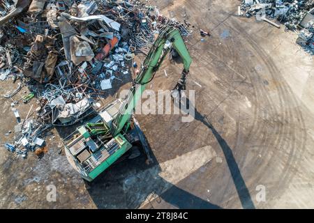 Metallrecyclinganlage Stockfoto