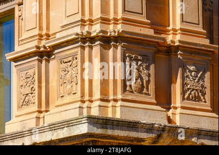 Palast Karl V., architektonisches Merkmal, Alhambra, Granada, Andalusien, Spanien Stockfoto