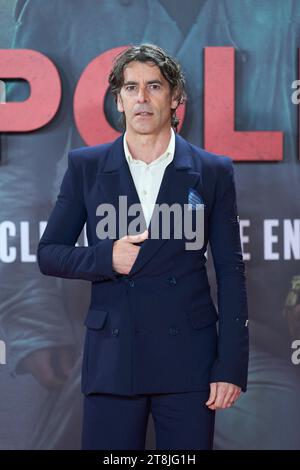 Madrid. Spanien. 20231120 besucht Eduardo Noriega am 20. November 2023 die Premiere von Napoleon im Prado-Museum in Madrid (Spanien) Credit: MPG/Alamy Live News Stockfoto