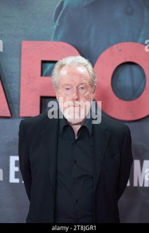 Madrid. Spanien. 20231120 besucht Ridley Scott die Premiere von Napoleon im Prado Museum am 20. November 2023 in Madrid, Spanien Credit: MPG/Alamy Live News Stockfoto