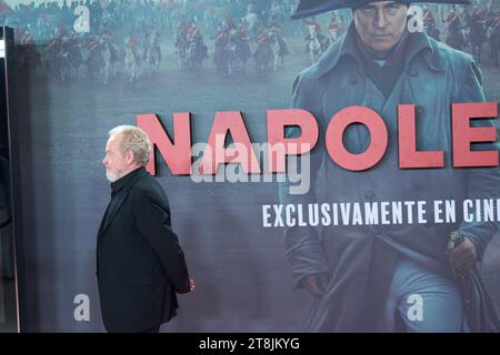 20. November 2023, Madrid, Spanien: Ridley Scott nimmt am 20. November 2023 an der â€˜Napoleonâ€™ Premiere im Prado Museum in Madrid Teil (Bild: © Jack Abuin/ZUMA Press Wire) NUR ZUR REDAKTIONELLEN VERWENDUNG! Nicht für kommerzielle ZWECKE! Stockfoto