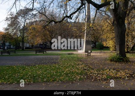 Herbst am Victoria Square, Bath, Somerset, England. Stockfoto