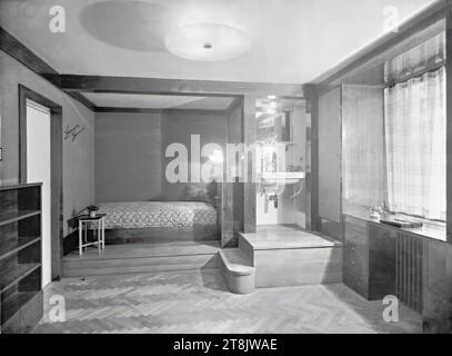 Landhaus Paul Khuner, Kreuzberg 60, Payerbach, Niederösterreich, Töchterzimmer im Obergeschoss, 1929-1930, Foto 1930, negativ, Glasnegativ, Platte: 18 x 24 cm Stockfoto