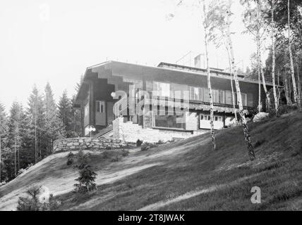 Landhaus Paul Khuner, Kreuzberg 60, Payerbach, Niederösterreich, Ansicht von Nordwesten, 1929-1930, Foto 1930, negativ, Glasnegativ, Platte: 18 x 24 cm Stockfoto