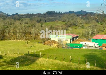 Ländliche Szene in der Provinz Asturien, Spanien Stockfoto