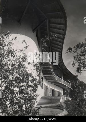 Ruhpolding, Chiemgau, Landhaus Schmucker, Teilansicht von Westen, Fotografie, Foto Wasow, München, nach 1939, Fotografie, Fotografie, Verso: Stift in blau, Verso: Haus im Chiemgau Stockfoto