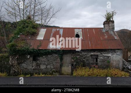 Verlassene Croft, Salen, Isle of Mull, Schottland Stockfoto