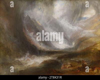 Tal der Aosta - Schneesturm, Lawinen und Gewitter - JMW Turner. Stockfoto