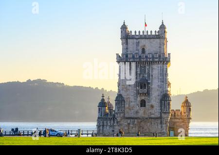 Turm von Belem oder Torre de Belem, Lissabon, Portugal Stockfoto