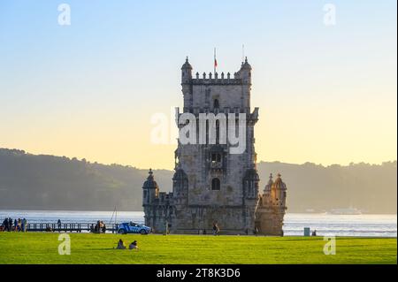 Turm von Belem oder Torre de Belem, Lissabon, Portugal Stockfoto