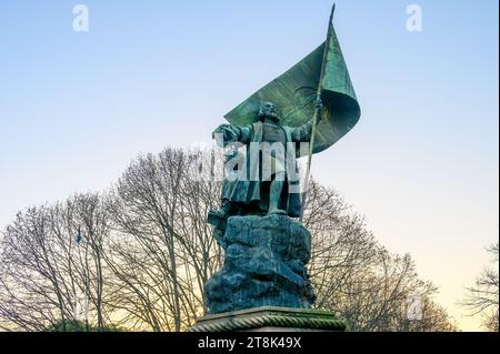 LISSABON, PORTUGAL, Pedro Alvares Cabral Monument (Rodolfo Bernardelli, 1940) Stockfoto