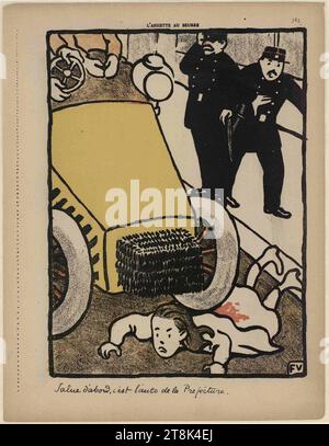 Vallotton - Crimes et Châtiments, Planche 6 Salue d'abord, E 71-0376. Stockfoto