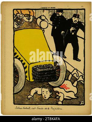 Vallotton - Crimes et châtiments, Planche 6 Salue d'abord..., E 84-0429-006. Stockfoto