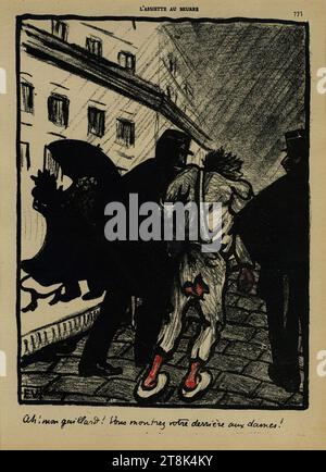 Vallotton - Crimes et Châtiments, Planche 18 Ah! Mon gaillard!..., E 71-0388. Stockfoto