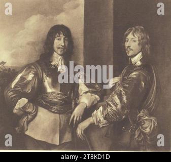 Van Dyck – Doppelporträt von Mountjoy Blount, 1. Earl of Newport (-1666) und George, Lord Goring (1608-1657), ca. 1639. Stockfoto