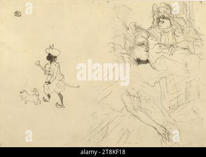 Couverture pour l'Exemple de Ninon de Lenclos amoureuse, Henri de Toulouse-Lautrec, Albi 1864 - 1901 Schloss Malromé, 1898, Druck, Kreidelithographie, 19,2 x 28,1 cm Stockfoto