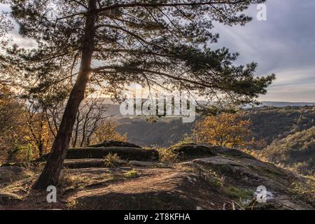 Site de la Roche en automne Stockfoto